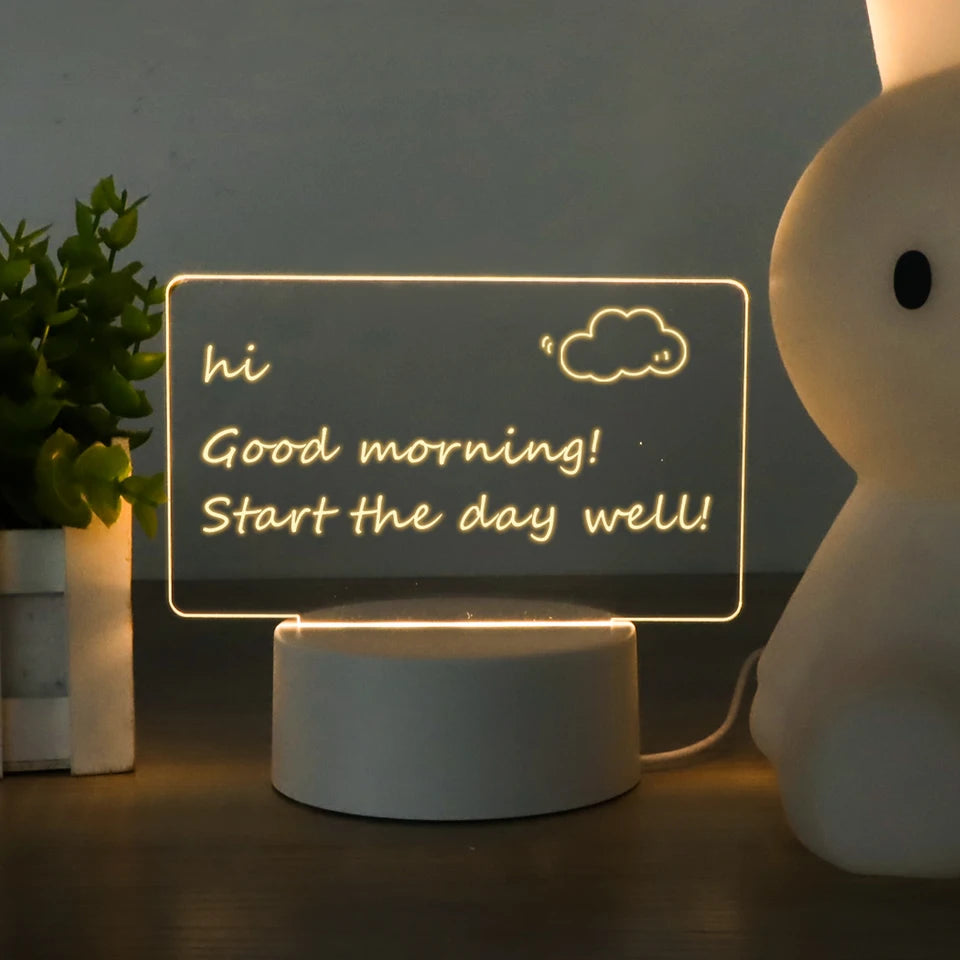 Leuchtendes LED Message Board mit Stift