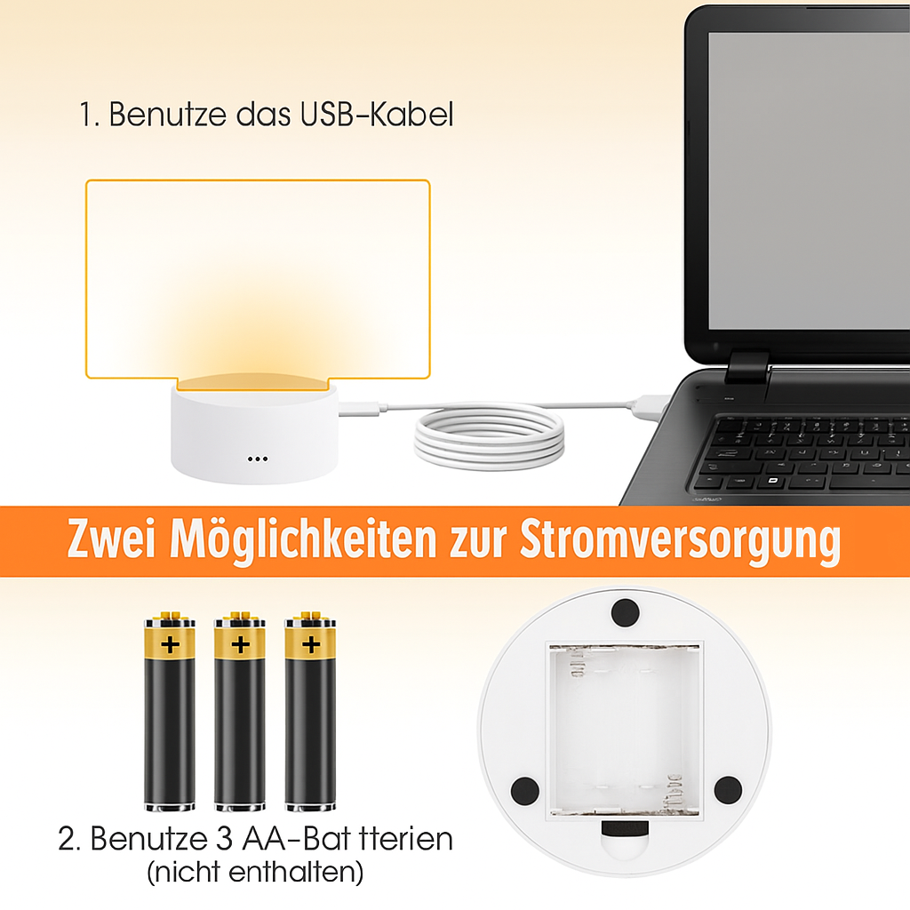 Leuchtendes LED Message Board mit Stift